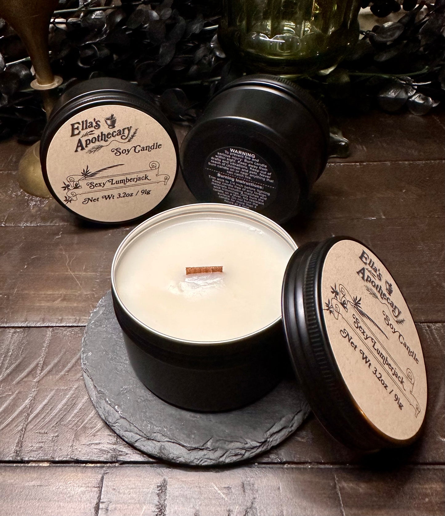 Sexy Lumberjack - 3.4oz Travel Tin Candle