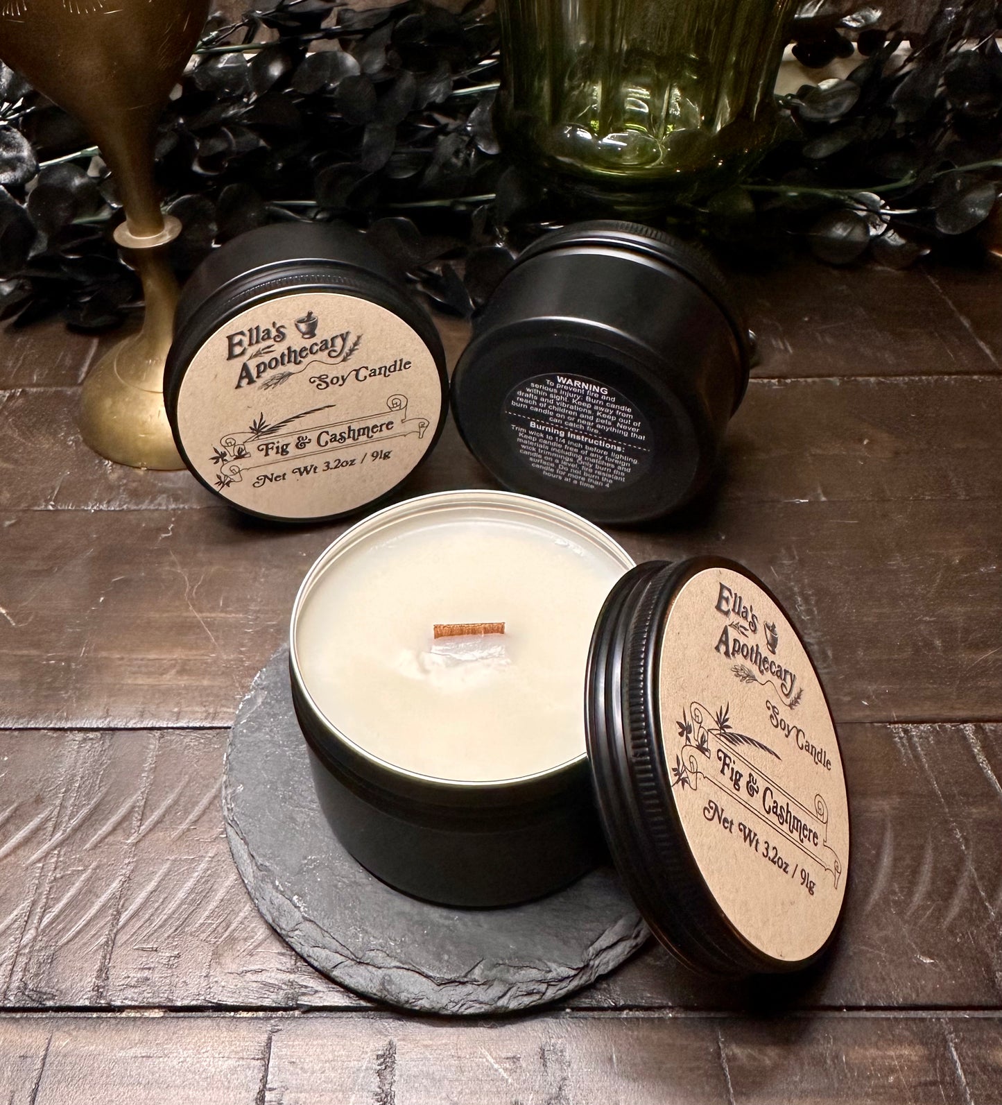 Fig & Cashmere - 3.4oz Travel Tin Candle