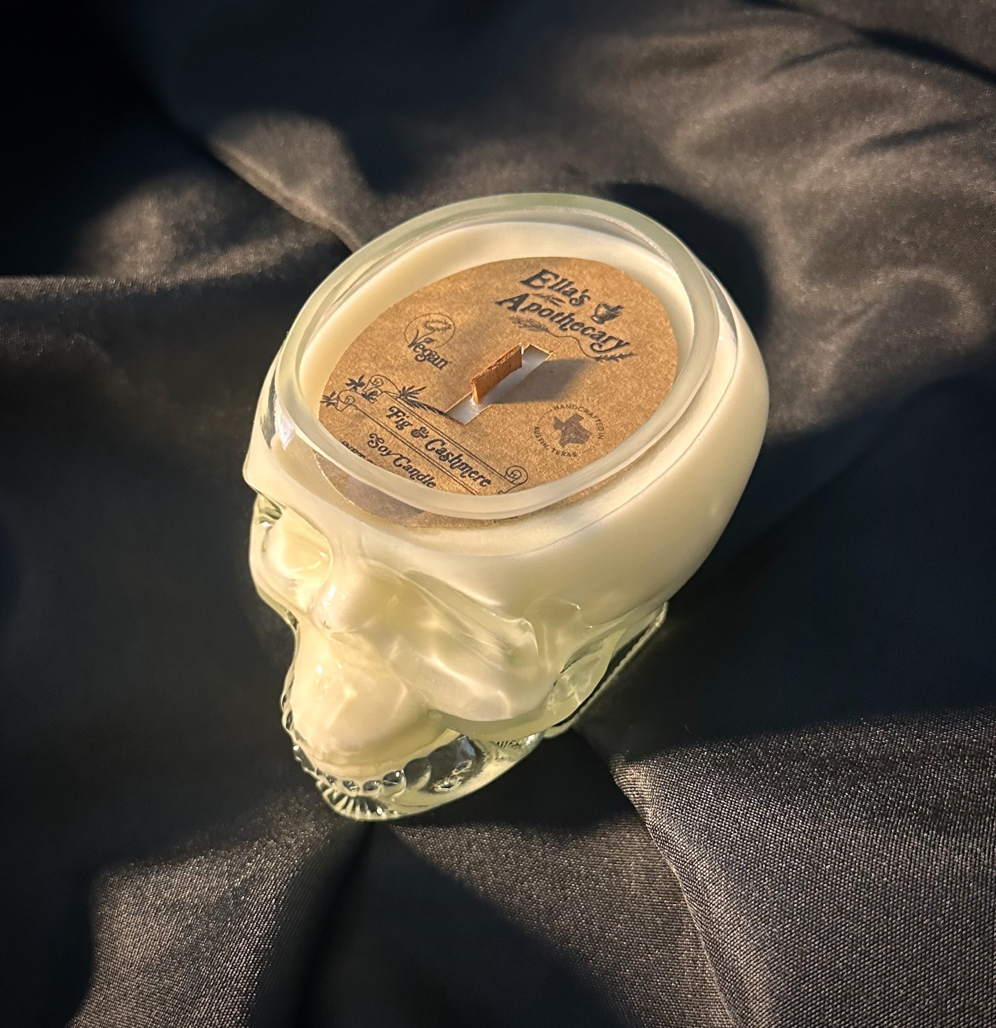 Fig & Cashmere - 10oz Skull Candle