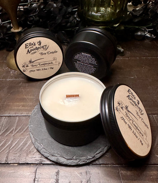 Sexy Lumberjack - 3.4oz Travel Tin Candle